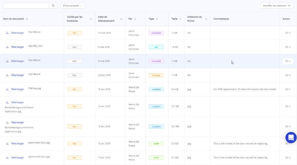 Section Documents de la plateforme Building Stack