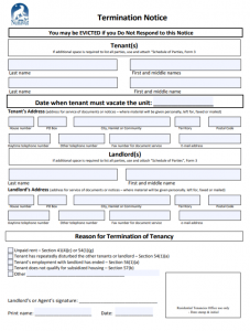 Termination Notice